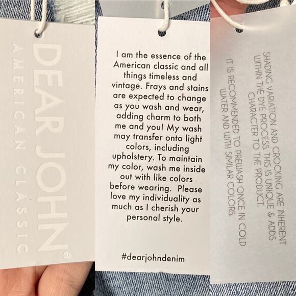 NWT Dear John Ava Distressed Shorts Blue Denim Cutoff Beach Vacay Boho Size 30 - Picture 9 of 11